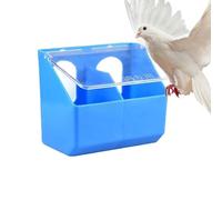 Pigeon Feeding Box - Double Hole Dispenser for Poultry Care | Abs with Compact Size, Easy Food Access for Quail Parakeet Parrot, Chicken, Outdoor, Indoor and Backyard Garden Farm Cage