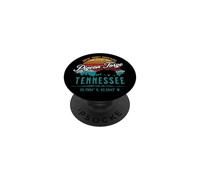 Pigeon Forge Tennessee Great Smoky Mountains Bear Retro Sun PopSockets PopGrip Adhésif