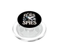 Pigeon If It Flies Spies Photographe Amoureux des Oiseaux PopSockets PopGrip pour MagSafe