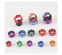 Pigeon Jambings Ronilles à pied d'oiseau Bandes de jambe légères Anneaux de jambe numérotés pour distinguer les pigeons Closed_50pcs 5mm