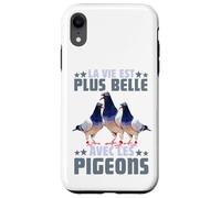 Pigeon La Vie Est Plus Belle avec Les Pigeons Colombophile Coque pour iPhone XR