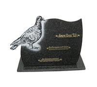 "pigeon" - Plaque funéraire granit - Granit - Paradiso | Inde - cm