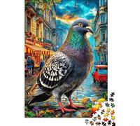 Pigeon Puzzle 1000 Piece pour Adultes Et Adolescents Âgés De 14 Ans Et Plus, Jeu De Défi Intellectuel Puzzles 38x26cm/1000pcs
