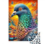 Pigeon Puzzle 1000 Piece pour Adultes, Puzzle Difficile Jeu D'adresse pour Toute La Famille 38x26cm/1000pcs