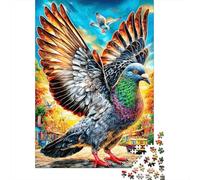 Pigeon Puzzle 1000 Pièces, Difficile Puzzles pour Adults Enfant, Jeu De Défi Intellectuel 38x26cm/1000pcs