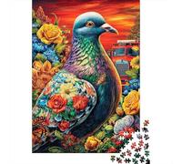 Pigeon Puzzle 1000 Pièces pour Adults Et Enfants, Jeu De Défi Intellectuel Puzzles52x38cm/1000pcs