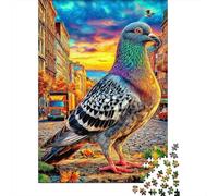 Pigeon Puzzle 1000 Pièces, Puzzles Difficiles, Adaptés Aux Adultes Et Aux Enfants, Jeu De Défi Intellectuel 38x26cm/1000pcs