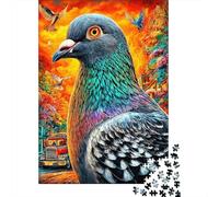 Pigeon Puzzle 1000 Pièces, Puzzles Difficiles, Adaptés Aux Adultes Et Aux Enfants, Jeu De Défi Intellectuel 38x26cm/1000pcs