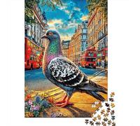 Pigeon Puzzle 1000 Pièces, Puzzles Difficiles, Adaptés Aux Adultes Et Aux Enfants, Jeu De Défi Intellectuel 52x38cm/1000pcs