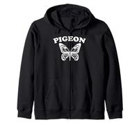 Pigeon Sarcastique Papillon Sweat à Capuche