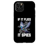 Pigeon s'il Vole, espions, théorie de l'anatomie des Pigeons, vidéosurveillance des Oiseaux Coque pour iPhone 11 Pro