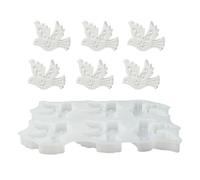 Pigeon Statue Mold - Silicone Casting Mold | 6 Cavity Non Stick Design | Reusable Flexible Mold, DIY Craft Casting, Pigeon Statue Casting Silicone Mold for Plaster Clay Epoxy Resin Adults
