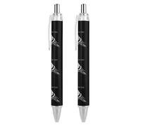 Pigeon Stay Coo Lot de 2 stylos à bille rétractables Encre noire Pointe fine 0,5 mm Fournitures de bureau