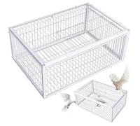 Pigeon Trap avec Deux entrées d'accès unidirectionnelles Piège d'oiseau 16x12x10 Pouces Cage de Pigeon avec Cage de lucar