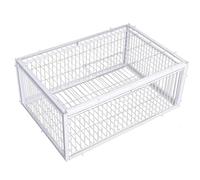 Pigeon Trap avec quatre entrées d'accès unidirectionnelles Piège d'oiseau 16x12x10 pouces Cage de pigeon avec cage de pigeon Skylight pour fermes granges jardins Comeurs