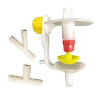 Pigeon Waterer - Self-Filling Bird Water Dispenser for Garden Or Balcony | Transparent Container with Leak-Proof Base Adjustable Flow Control Easy Cleaning for Conures Cockatiels Sparrows Parakeets