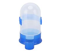 Pigeons Effeecher d'eau Automatique de Grande capacité Birds Dispeller de la Nourriture Wide Opening Design pour Les perroquets de Pochettes et Autres Petits Oiseaux Cage Bleu (L)