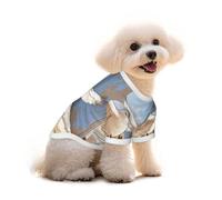 Pigeons in The Bedroom T-shirt pour chien et chat avec élastique - Pull mignon respirant et doux - Taille L