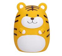 Piggy Bank Coin Bank Money Saving Box Cute Cartoon Anti Fall Waterproof Durable PVC Material Tiger Design for Kids Boys Girls Birthday Gift Home Office Decor (1488 Gros Tigre Jaune)