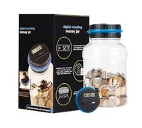 Piggy Bank de 1,8 l avec écran LCD et Grande capacité, comptage Automatique de pièces, idéal pour, Adultes, garçons et Filles, pour Offrir Noël, Anniversaire ou Nouvel an.