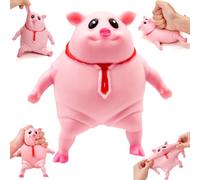 Piggy Extensible Jouet Élastique Piggy Jouet Piggy Anti-Anxiété Piggy Anti-Anxiété Marron Figurine De Piggy Anti Stress Stretch Piggy Squishy Objet