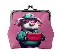 Piggy Printing Petit kit de voyage, pochette compacte pour camping, aventures et excursions de pêche, noir, One Size, Art déco