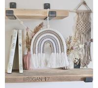 Piglet&Chestnut Kit de macramé pour débutants pour adultes - Kit de macramé arc-en-ciel - Créez votre propre macramé arc-en-ciel - Kit de démarrage - Complet avec instructions illustrées (français non