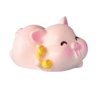 Piglet Décoration de Table Mignon Signe du zodiaque Cochon Ornement Amusant Support de Téléphone Portable Figurine pour Bureau et Maison Décoration Créative pour Bureau & Chambre d'enfant