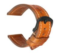 PIGLOLKINY 2020 bracelets de montre en cuir véritable faits for la main for Samsung for Galaxy 46mm Gear S3 for Huawei GT2(Light Brown B,23mm)