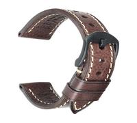 PIGLOLKINY 2020 bracelets de montre en cuir véritable faits for la main for Samsung for Galaxy 46mm Gear S3 for Huawei GT2(Brown B,20mm)