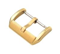PIGLOLKINY Boucle de Montre en Acier Inoxydable 304, 2 pièces, Fermoir for Broche 10mm-24mm for Bracelet en Cuir, Accessoires de Remplacement(Gold Color - 2PCS,24mm)