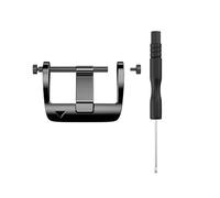 PIGLOLKINY Boucle en métal de 26mm for Garmin Fenix 7X 5X 6X 3 3HR 8X Tactix7, vis for Bracelet de Montre, Accessoires de Montre Intelligente(Black 26mm)