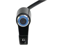 PIGLOLKINY Bouton de retour manuel commutateur d'alliage d'aluminium guidon moto 22mm for l'indicateur(Manual blue)