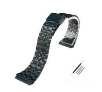PIGLOLKINY Bracelet de montre en acier fin 18mm, for CASIO A158 / A159 A168 /A169 /B650 /AQ230/ 700, bracelet métallique classique(Blue 5)