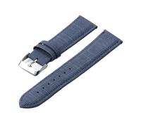 PIGLOLKINY Bracelet de montre en Nylon motif Denim adapté for Casio bracelet cuir Vintage 10/12/14/16/18/20/22mm for Seiko(Dark blue,14mm)