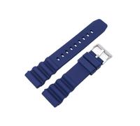 PIGLOLKINY Bracelet de montre en Silicone 20/22mm, for Seiko SKX007, for citoyen, caoutchouc étanche(Royal blue-S,22mm)