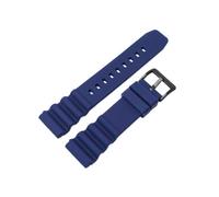 PIGLOLKINY Bracelet de montre en Silicone 20/22mm, for Seiko SKX007, for citoyen, caoutchouc étanche(Royal blue-B,22mm)