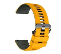 PIGLOLKINY Bracelet de montre en Silicone, 22mm, for Garmin Venu 2 3 4 45mm Forerunner 255 Music/265/970/570(Yellow Grey)