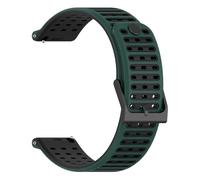 PIGLOLKINY Bracelet de montre en Silicone 22mm, for Suunto Vertical 2/RACE 2 S/Run/Ocean for 5 9 Peak Pro(Dark green Black)