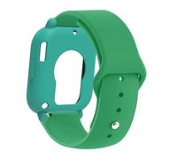 PIGLOLKINY Bracelet de montre en Silicone + étui for For Redmi 5, ensemble élastique Sport coloré actif(CloverTeal,ForRedmi5 Lite)
