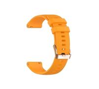 PIGLOLKINY Bracelet de montre intelligente en Silicone, 18mm, adapté for Garmin Venu 2S 3S Vivomove, Vivoactive 4s Forerunner 255S(Orange,18mm Universal)