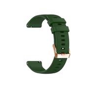 PIGLOLKINY Bracelet de montre intelligente en Silicone, 18mm, adapté for Garmin Venu 2S 3S Vivomove, Vivoactive 4s Forerunner 255S(Army Green,18mm Universal)