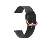 PIGLOLKINY Bracelet de montre intelligente en Silicone, 18mm, adapté for Garmin Venu 2S 3S Vivomove, Vivoactive 4s Forerunner 255S(Black 2,For Garmin Active S)