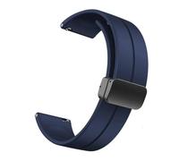 PIGLOLKINY Bracelet de montre Sport en caoutchouc, 22/20mm, for TicWatch Pro 3 Ultra E3 E2 S2 X GTW 2021, bracelet intelligente(Blue White,1pcs 22mm)