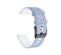 PIGLOLKINY Bracelet de montre sport en Silicone, 20/22mm, for Garmin Venu 3 2 Plus, Forerunner 265 255 Music Vivoactive 4(Blue White,20mm Wristband)