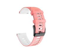 PIGLOLKINY Bracelet de montre sport en Silicone, 20/22mm, for Garmin Venu 3 2 Plus, Forerunner 265 255 Music Vivoactive 4(Pink White,22mm Wristband)