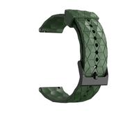 PIGLOLKINY Bracelet de montre Sport en Silicone, 20 22mm, for Garmin Venu 3 2 Sq Forerunner 265 255 Music/Vivoactive 4, ceinture caoutchouc(Army green 1,20mm Wristband)