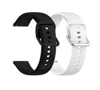 PIGLOLKINY Bracelet de Sport en Silicone adapté for Amazfit GTS 2/4/3/GTS 2/4 Mini/GTR 4/2/2e 20/22mm for Bip 6 5 3/u Pro Series(Black-White,20mm)