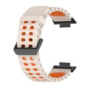 PIGLOLKINY Bracelet de Sport marin en Silicone, élastique for respirant, bicolore, adapté for Xiaomi For Redmi 5 4, For Miband 9 8 Pro(Rose Gold,For redmi 4)