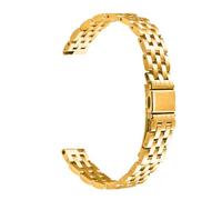 PIGLOLKINY Bracelet en acier inoxydable for montre For Garmin Lily2, accessoires de intelligente for femmes, 14mm(Gold,For Garmin Lily 2)